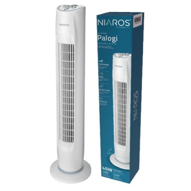 300025000 VENTILADOR DE TORRE OSCILANTE 45W PALOGI NIAROS