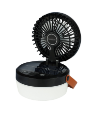 300045001 VENTILADOR SOBREMESA SOLAR C/LUZ 10W NEGRO ATABEY NIAROS
