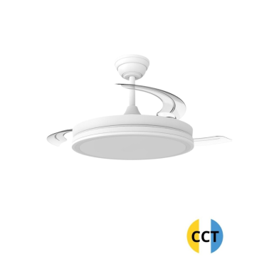 85-100-42-000 VENTILADOR TECHO LUZ 48W CCT BLANCO NIGHT ECO