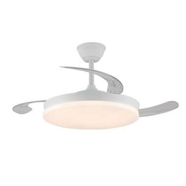 85-037-42-100 VENTILADOR TECHO LUZ 48W CCT BLANCO MILKY ECO