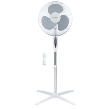 300000043 VENTILADOR DE PIE OSCILANTE 45W BLANCO C/MANDO NAMETIL NIAROS