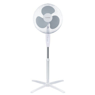 300000015 VENTILADOR DE PIE OSCILANTE 43cm 45W BLANCO NAMETIL NIAROS