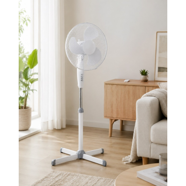 2433413 VENTILADOR DE PIE OSCILANTE 40cm C/MANDO F-BRIGHT