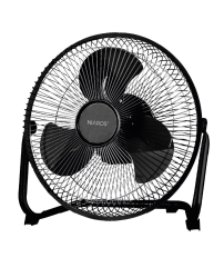 300030009 VENTILADOR METALICO SUELO 25W 27cm NEGRO JAFARI NIAROS
