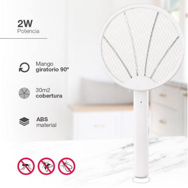 105005009 RAQUETA ELECTRICA MATA INSECTOS 2 EN 1 RECARGABLE NAVELIS