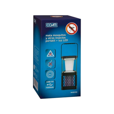 IN420102 MATA INSECTOS ELECTRICO PORTATIL RECARGABLE 40m² SIMON BRICO