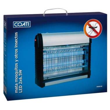 IN450102 MATA INSECTOS ELECTRICO LED 2x6,5W 100m² COATI SIMON