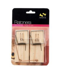 15125 2ud TABLA RATONERA MADERA DE PINO 11x4,8x1,2cm SAUVIC