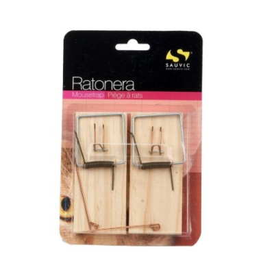 15125 2ud TABLA RATONERA MADERA DE PINO 11x4,8x1,2cm SAUVIC