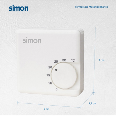 AF126640 TERMOSTATO MECANICO BLANCO COATI SIMON