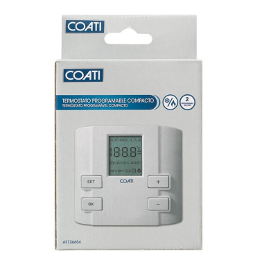 AF126654 TERMOSTATO PROGRAMABLE COMPACTO BLANCO COATI SIMON BRICO