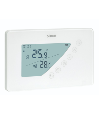 AF511103 TERMOSTATO DIGITAL PROGRAMABLE SEMANAL BLANCO SIMON BRICO
