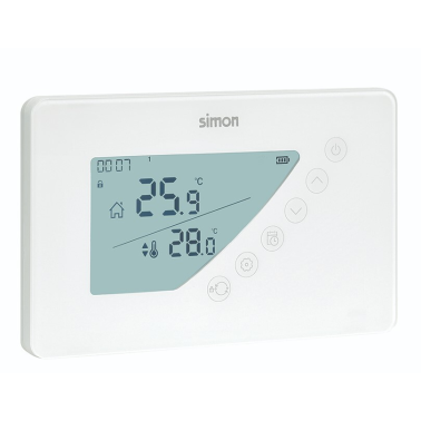 AF511103 TERMOSTATO DIGITAL PROGRAMABLE SEMANAL BLANCO SIMON BRICO