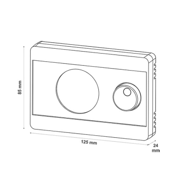 AF521101 TERMOSTATO DIGITAL ON/OFF NEGRO SIMON BRICO