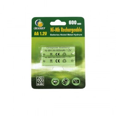NI-MH 600/2 BL 2u PILA RECARGABLE AA 600mAh 1,2V GALIX