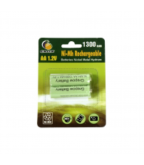 NI-MH 1300/2 BL 2u PILA RECARGABLE AA 1300mAh 1,2V GALIX