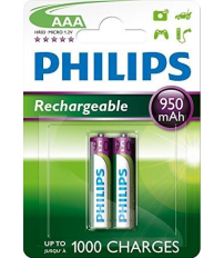 2 x PILA RECARGABLE AAA PHILIPS