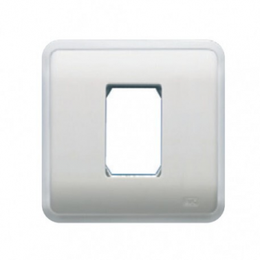 16661-B PLACA 1 ELEMENTO ESTRECHO BLANCO BJC REHABITAT