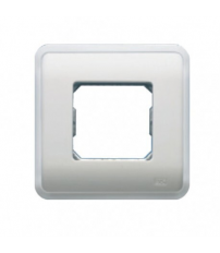 16662-B  Placa 1 elemento ancho blanco bjc rehabitat