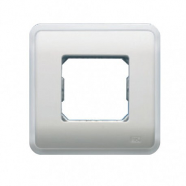 16662-B  Placa 1 elemento ancho blanco bjc rehabitat