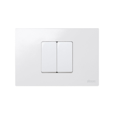 G2700612030 PLACA AMERICANA BLANCA 2 MODULOS S27 SIMON