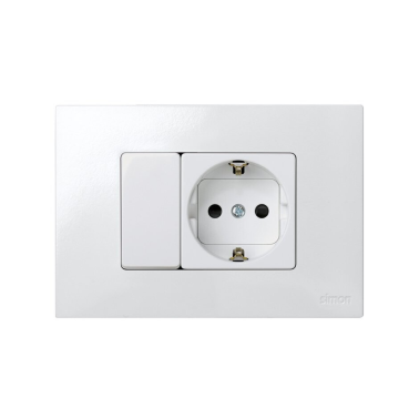 G2700613030 PLACA AMERICANA BLANCA 3 MODULOS S27 SIMON