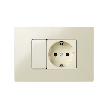 2700613-031 PLACA AMERICANA MARFIL 3 MODULOS