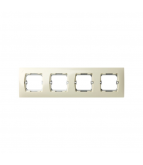 27640-62 PLACA SIMON 4 EL. MARFIL