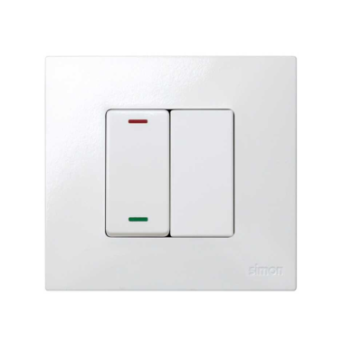 27800-34 -PLACA CIEGA SIMON  NIEVE BL.