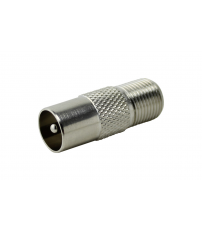 19.515 CONECTOR "F" HEMBRA A TV MACHO DH