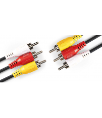 CVGP24300BK20 2m CABLE VIDEO 3 RCA Macho a 3 RCA macho NEDIS