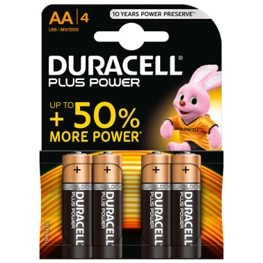 4 x PILA ALCALINA LR03 AAA DURACELL PLUS