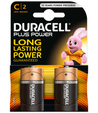 2 x PILA ALCALINA LR14 C DURACELL PLUS