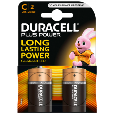 2 x PILA ALCALINA LR14 C DURACELL PLUS