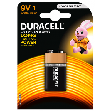 PILA ALCALINA 6LR61 9V DURACELL PLUS