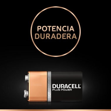 PILA ALCALINA 6LR61 9V DURACELL PLUS