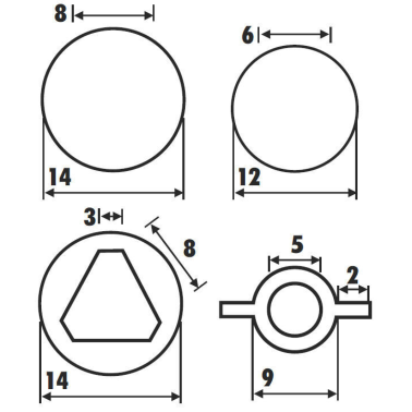 LLAVE UNIVERSAL P/ARMARIOS MANIOBRAS