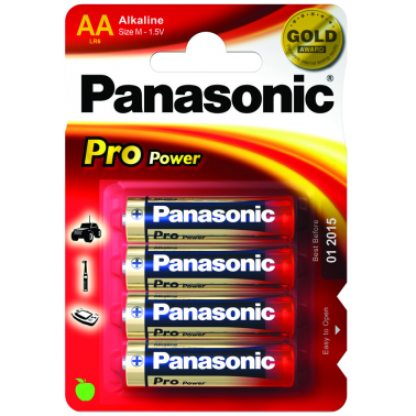 4X PILA ALCALINA PANASONIC PRO POWER LR06 1.5V