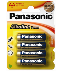 4X PILA ALKALINE POWER PANASONIC LR06 AA 1.5V