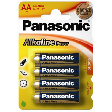 4X PILA ALKALINE POWER PANASONIC LR06 AA 1.5V