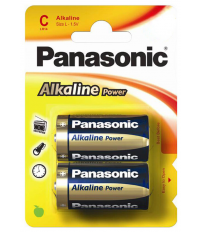 2X PILA ALKALINE POWER PANASONIC LR14 C 1.5V