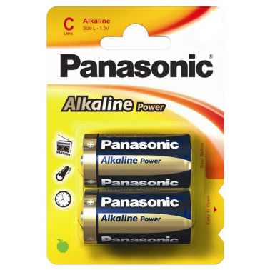 2X PILA ALKALINE POWER PANASONIC LR14 C 1.5V