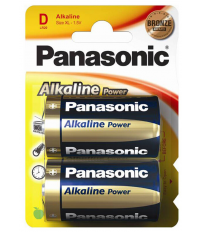 2X PILA ALKALINE POWER PANASONIC LR20 D 1.5V