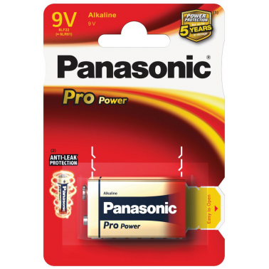 1 x PILA ALCALINA 6LR61 PANASONIC PRO POWER 9V
