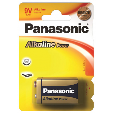 1X PILA ALKALINE POWER  PANASONIC 9V 6LR61
