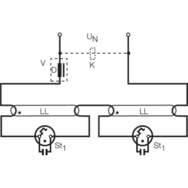 2ud BL ST 151 CEBADOR OSRAM 4-22W