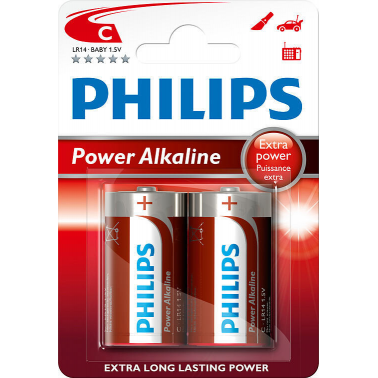 2 x PILA ALCALINA LR14 C PHILIPS