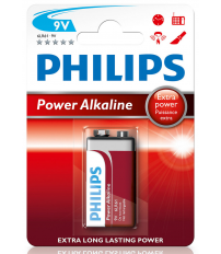 PILA ALCALINA 6F22 PHILIPS 9V