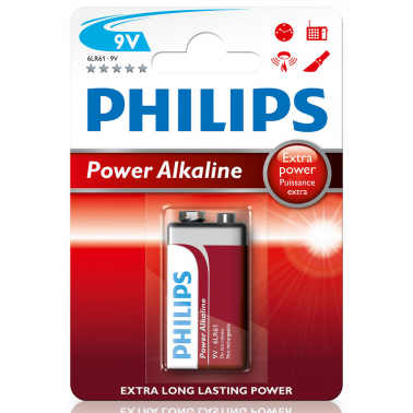 PILA ALCALINA 6F22 PHILIPS 9V
