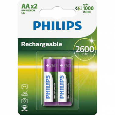 2 X PILA RECARGABLE AA 950mAh PHILIPS